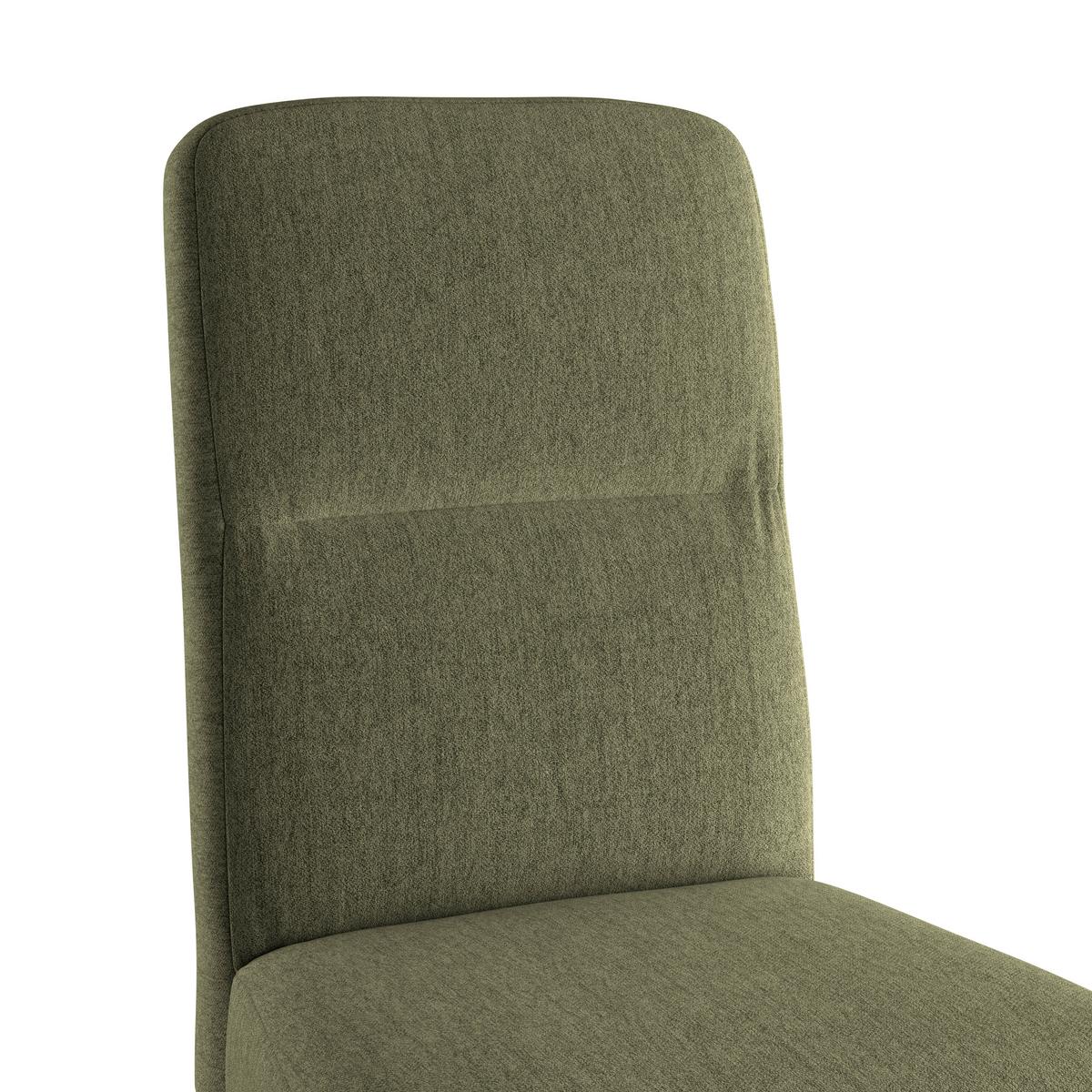Stuhl Emma Ii - Eichefarben/Grün, KONVENTIONELL, Holz/Textil (43/91/58cm)