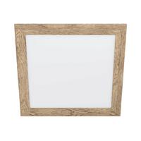 Led-paneel 99435* Piglionasso - Hellbraun/Weiß, Natur, Holz/Kunststoff (50/50/5,5cm) - Eglo
