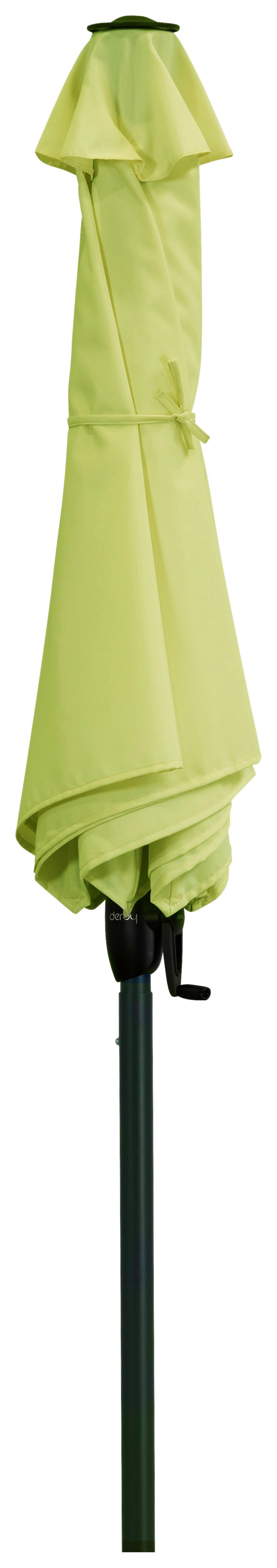 Sonnenschirm Basic Lift DM: 182 cm H: 210 cm Grün - Anthrazit/Grün, Basics, Textil/Metall (182/210cm) - Doppler