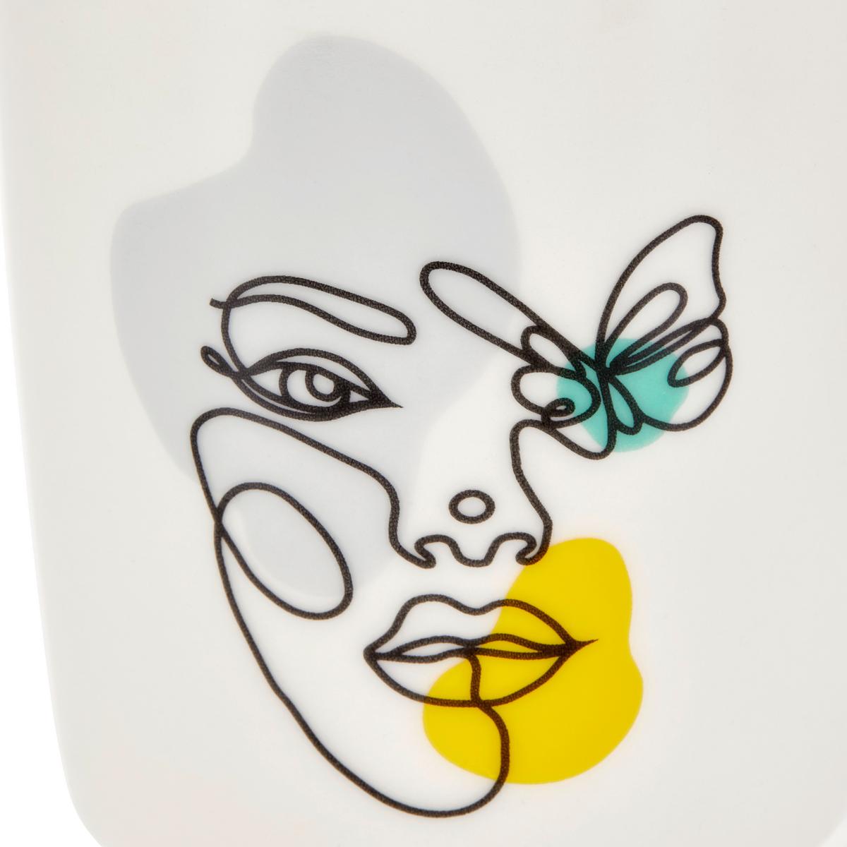 Kávésbögre Benett - világosszürke/sárga, Modern, kerámia (9/9cm) - Luca Bessoni