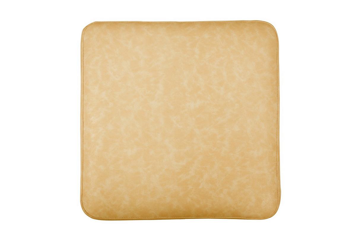 Hocker Lizia, Gelb B: 42 cm - Gelb/Silberfarben, Design, Textil (42/43/42cm) - Kayoom