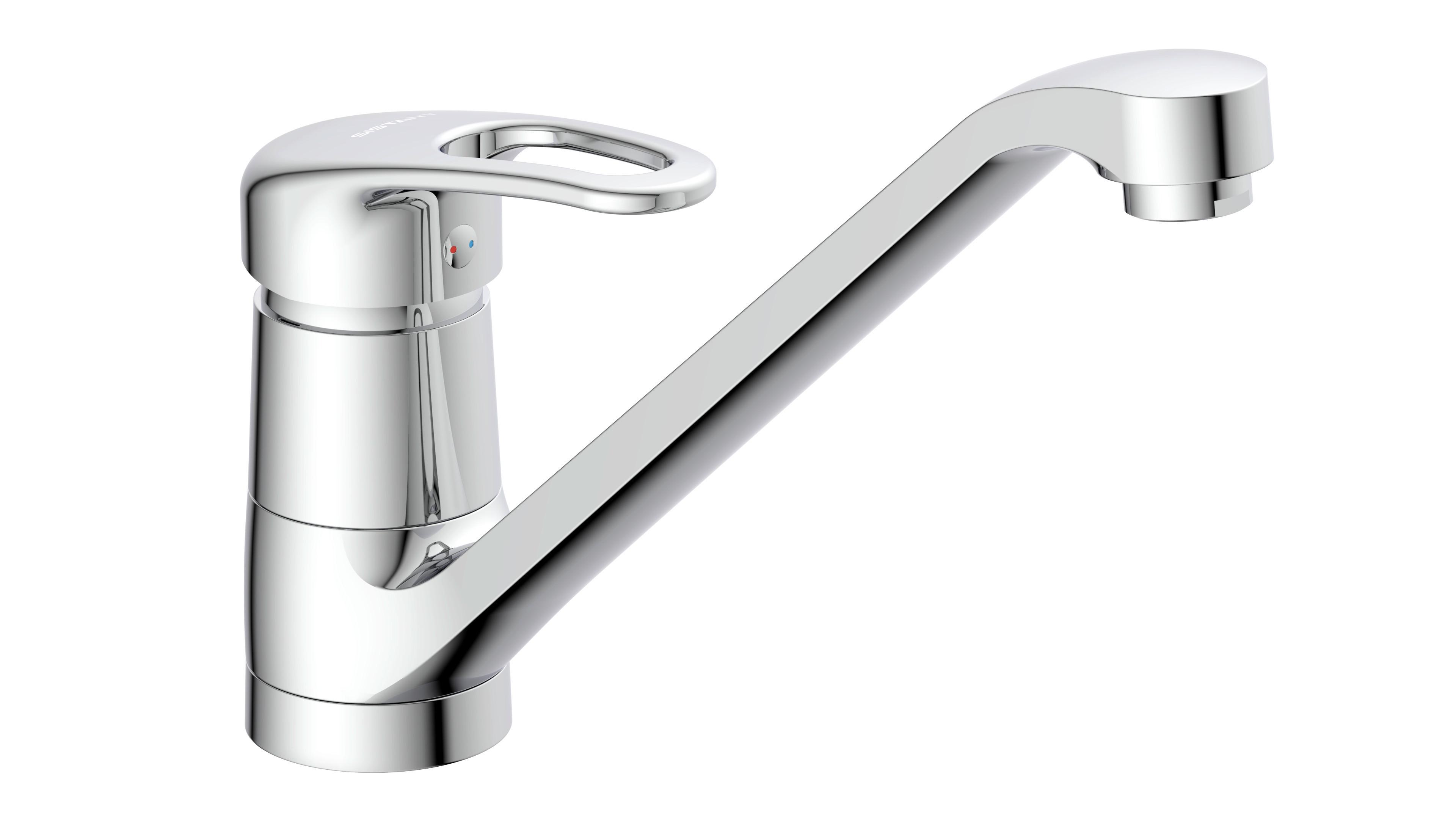 Küchenarmatur Sistant Wien Chromfarben Schwenkbar, Hochdruck - Chromfarben, Basics, Metall (17cm) - Sistant