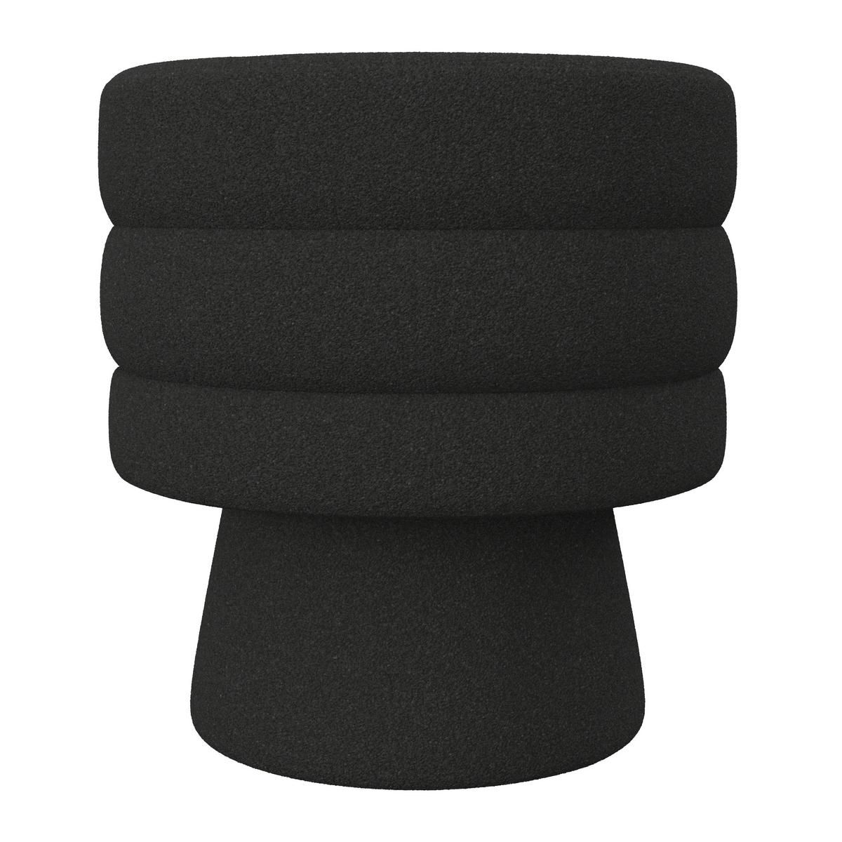 STOLIČKA JULINA - čierna, Modern, drevo/textil (71/74/72cm) - Bessagi Home