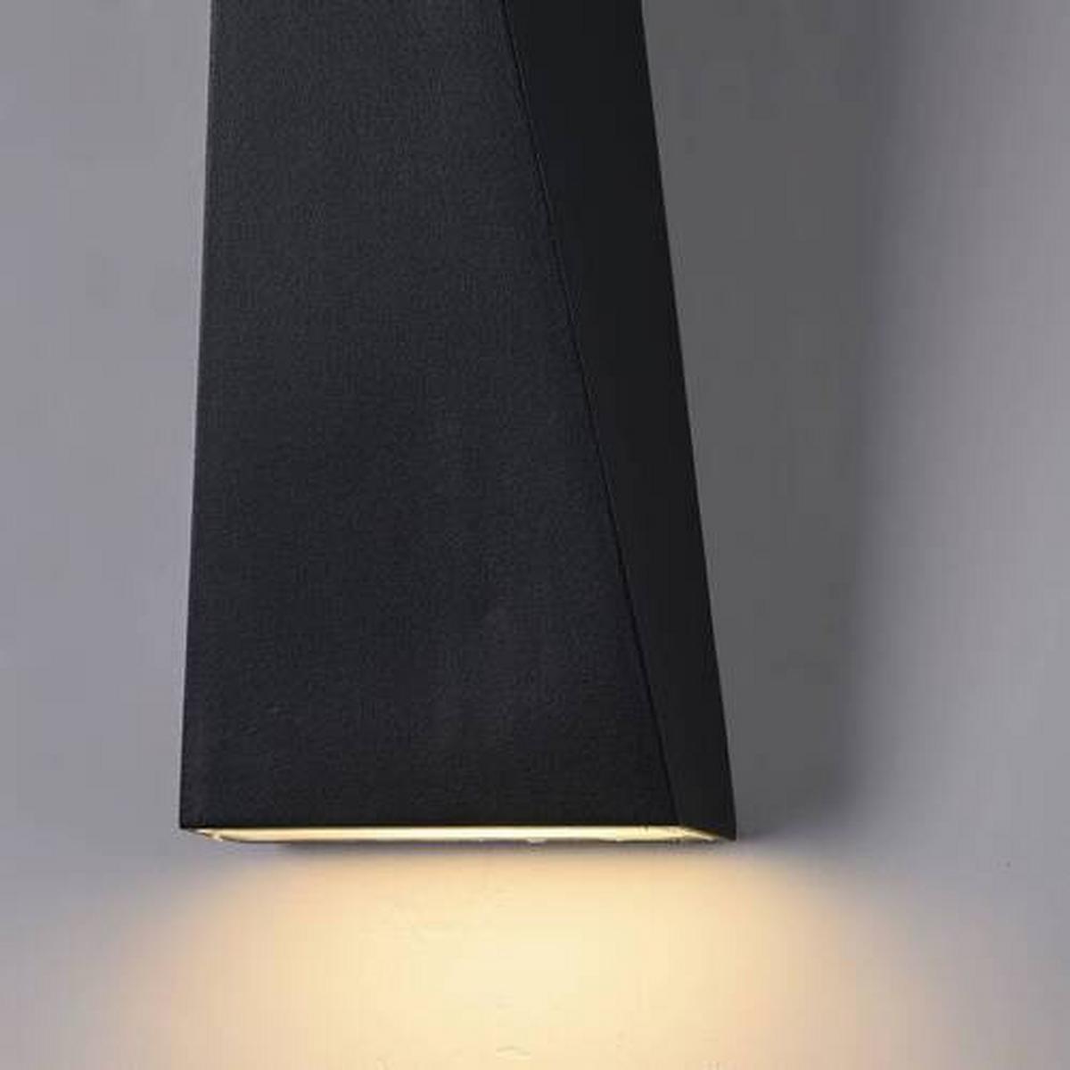 Außenwandleuchte Times Square - Schwarz, Trend, Metall (20/9/9cm) - MAYTONI