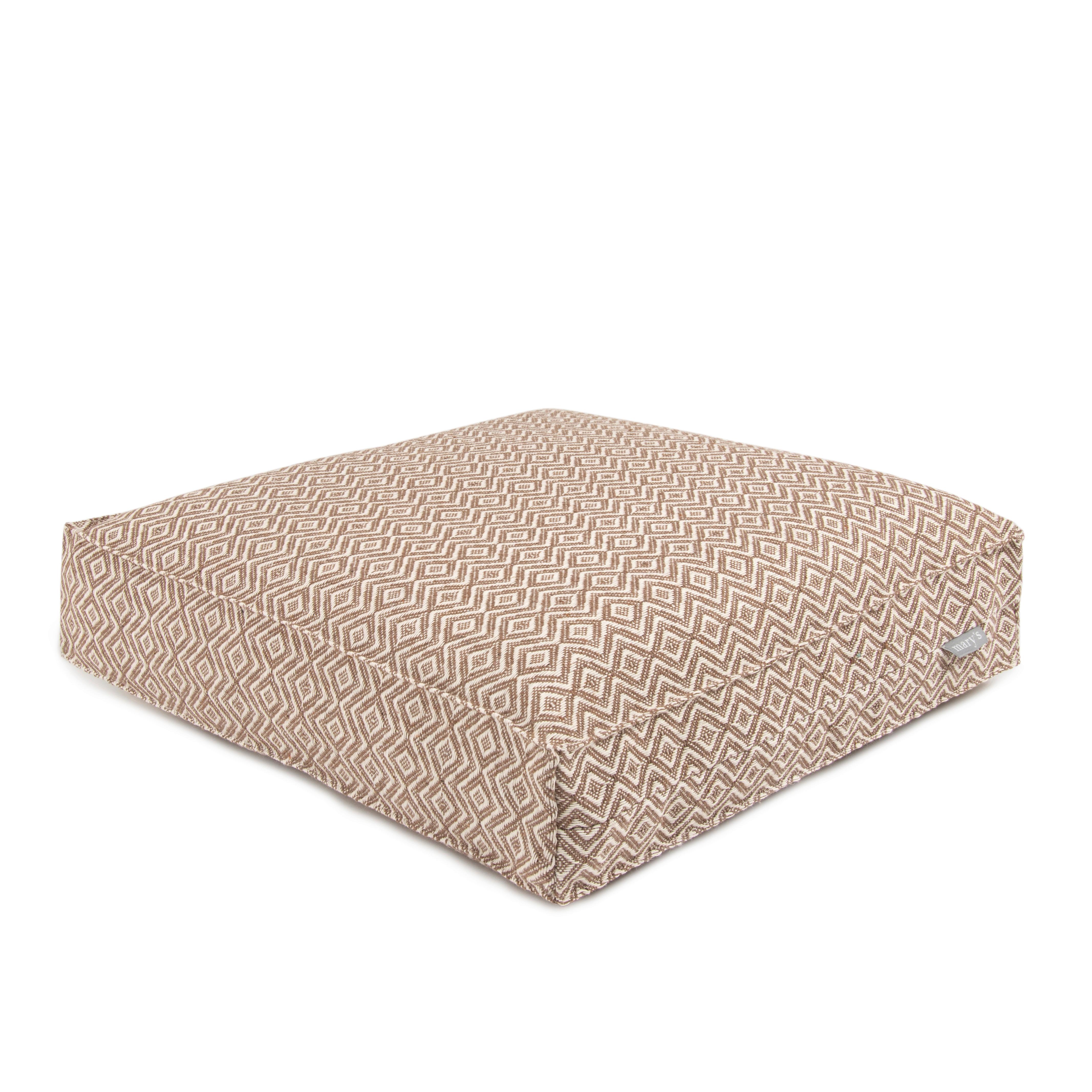 POLŠTÁŘ NA BOX DOBBY - jílová barva, textil (40/40/8cm)