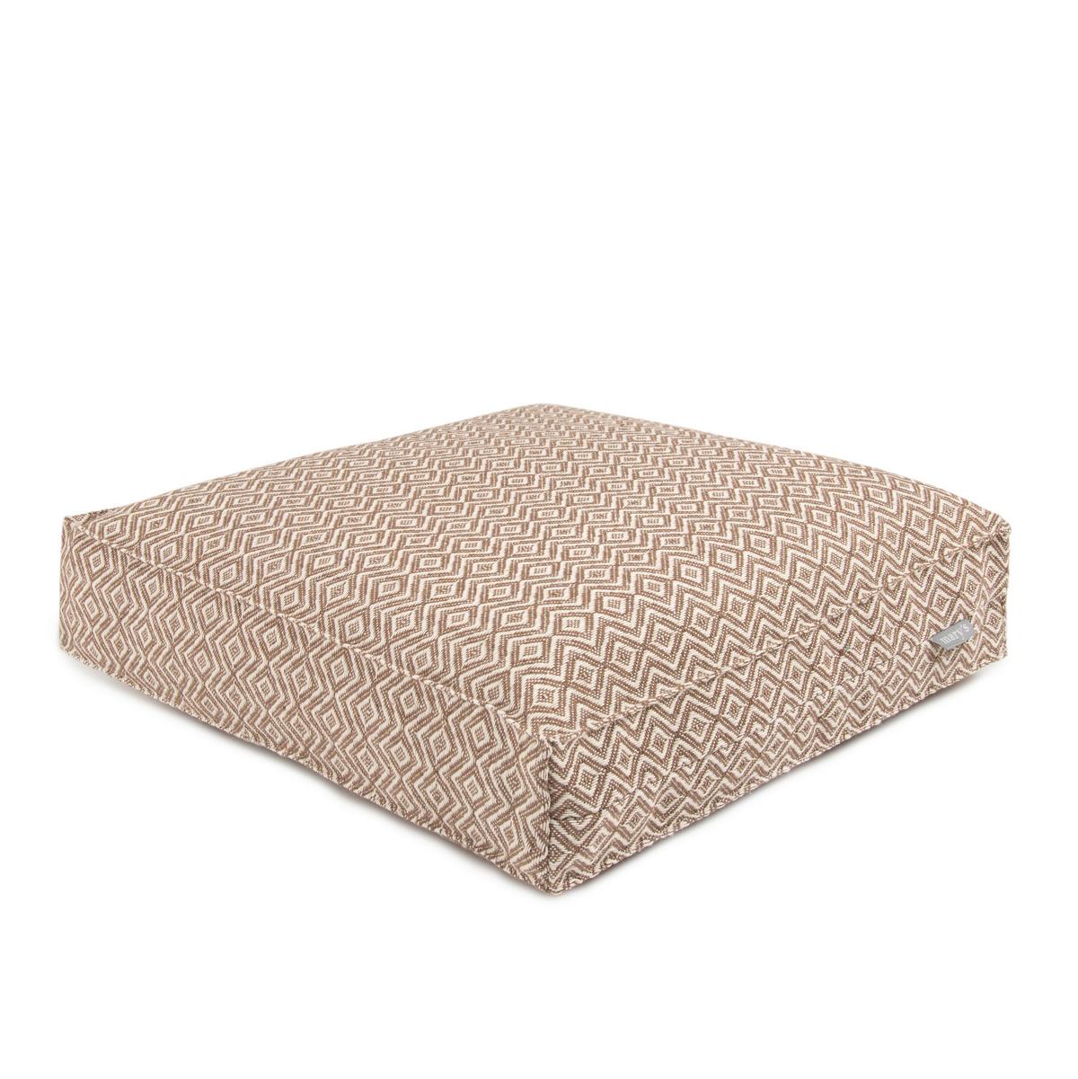 POLŠTÁŘ NA BOX DOBBY - jílová barva, textil (40/40/8cm)