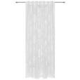 Vorhang mit Schlaufen und Band Tonia 140x245 cm Weiß - Weiß, MODERN, Textil (140/245cm) - Luca Bessoni