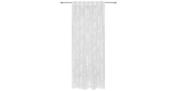 Vorhang mit Schlaufen und Band Tonia 140x245 cm Weiß - Weiß, MODERN, Textil (140/245cm) - Luca Bessoni