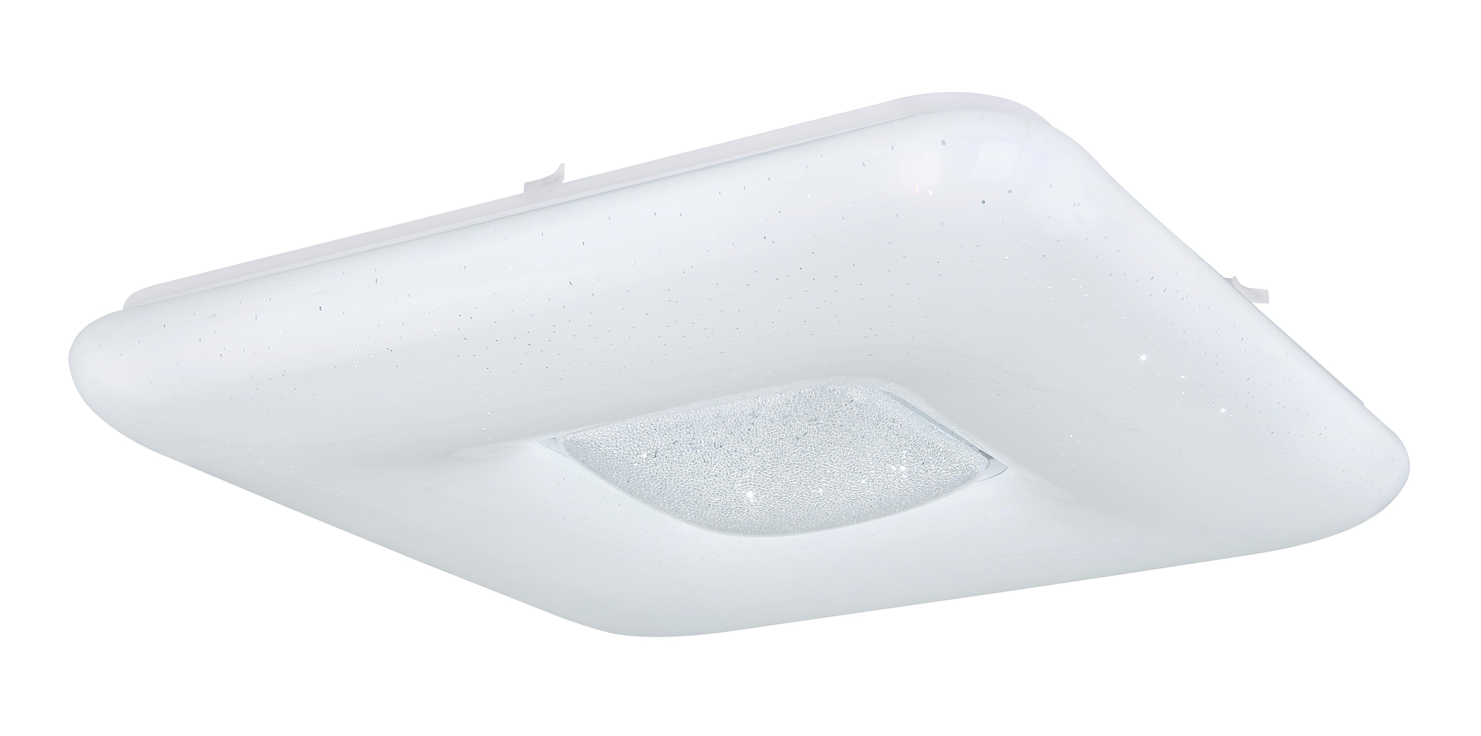 Led Deckenleuchte 50x50 Cm Mit Smart-Steuerung - Opal, Basics, Kunststoff/Metall (50/50/8cm) - Globo