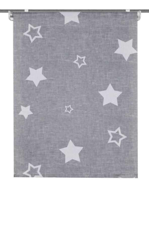 Klemmrollo Grau B: 45 cm - Grau, KONVENTIONELL, Textil (45/150cm)