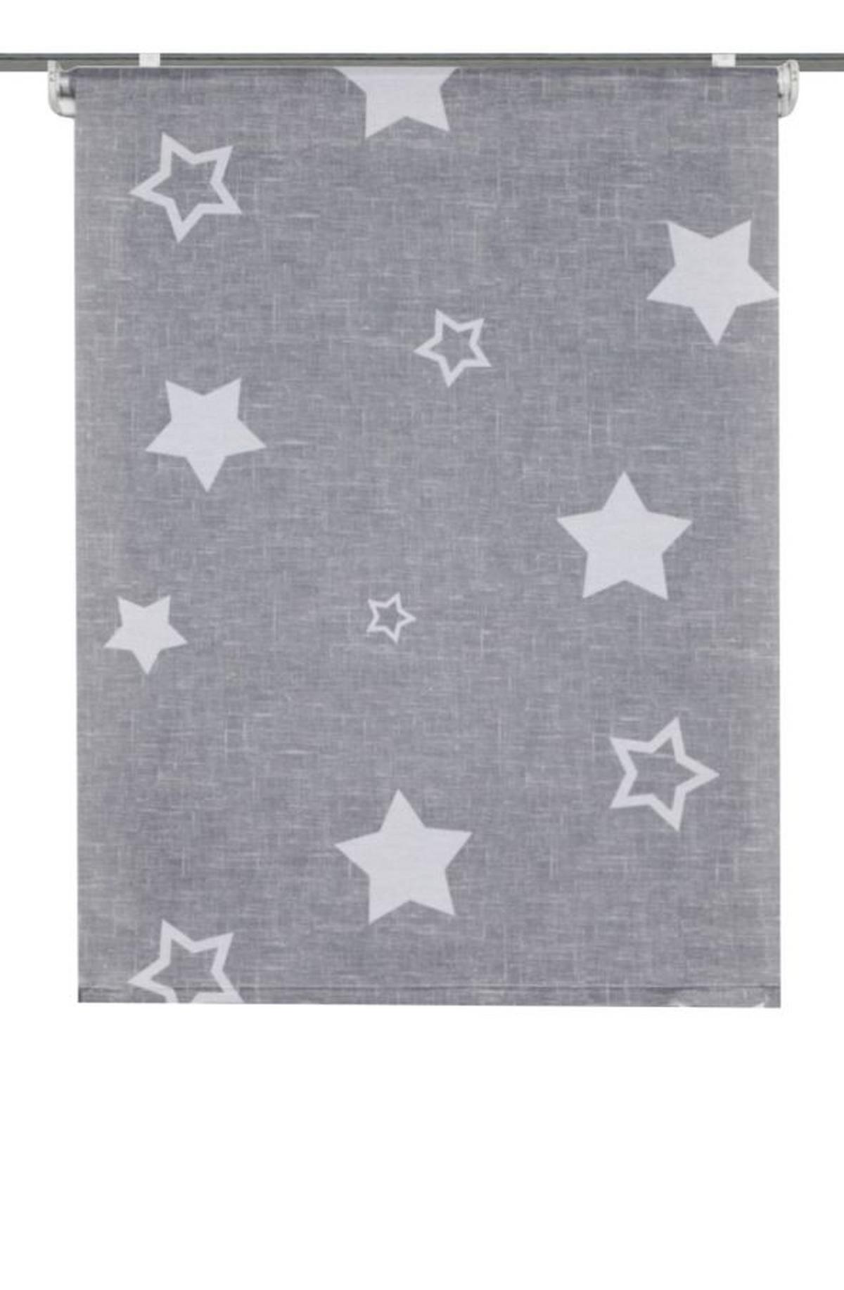 Klemmrollo Grau B: 45 cm - Grau, KONVENTIONELL, Textil (45/150cm)