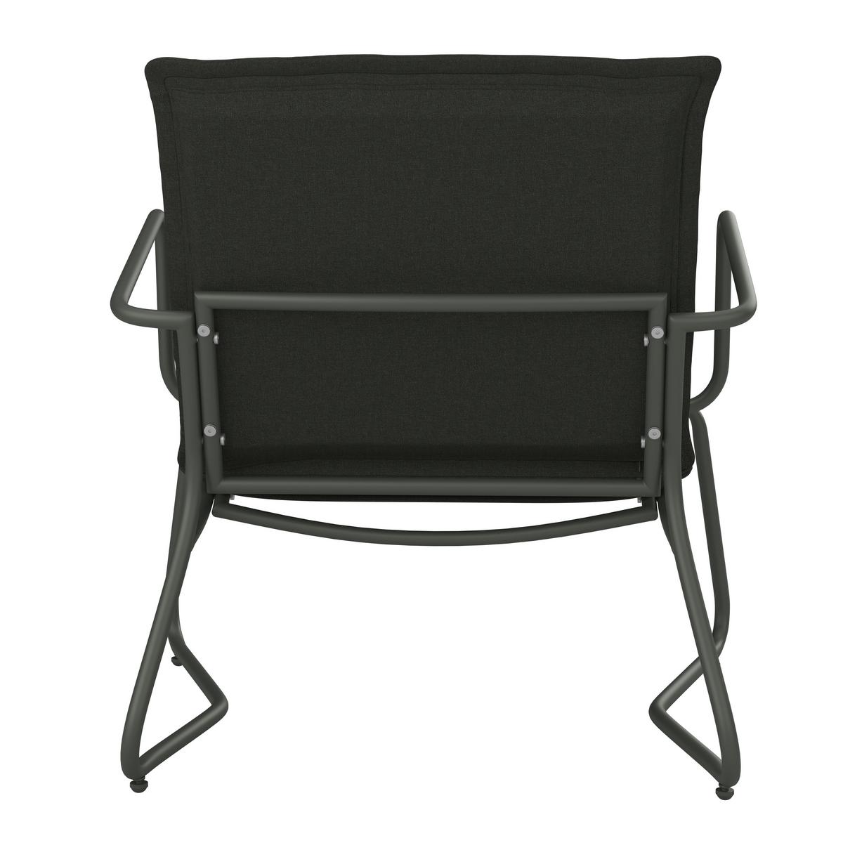 Loungegarnitur Kiel - Hellgrau/Schwarz, MODERN, Textil/Stein (141/78.5/71cm) - Beldano