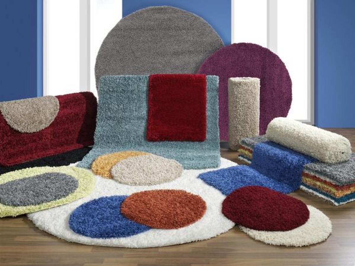 Hochflorteppich Fashion Shaggy Grau Rund Ø 100 cm - Grau, Basics, Textil (100cm) - Novel