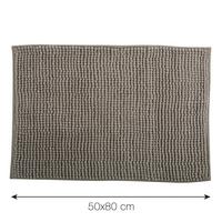 Badteppich Taupe 80/50 cm - Taupe, KONVENTIONELL (80/50cm) - Spirella