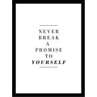 Obraz Vous, 30/40cm - bílá/černá, kompozitní dřevo/papír (30/40cm) - Mömax