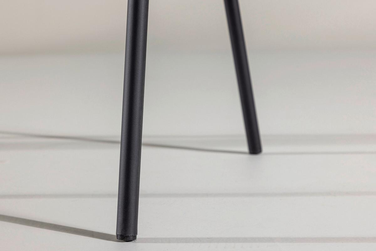 Stuhl Evelina Schwarz/Beige B: 54 cm - Beige/Schwarz, MODERN, Textil/Metall (54/80/62cm) - Livetastic