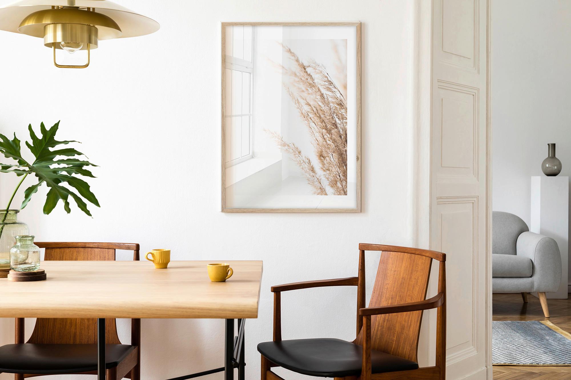 Obraz Image, Ca. 50/70cm - svetlohnedá/biela, kompozitné drevo/plast (50/70cm) - Modern Living