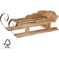 DEKOSCHLITTEN SVEN - Tannenholzfarben, Basics, Holz (34/14/11cm)