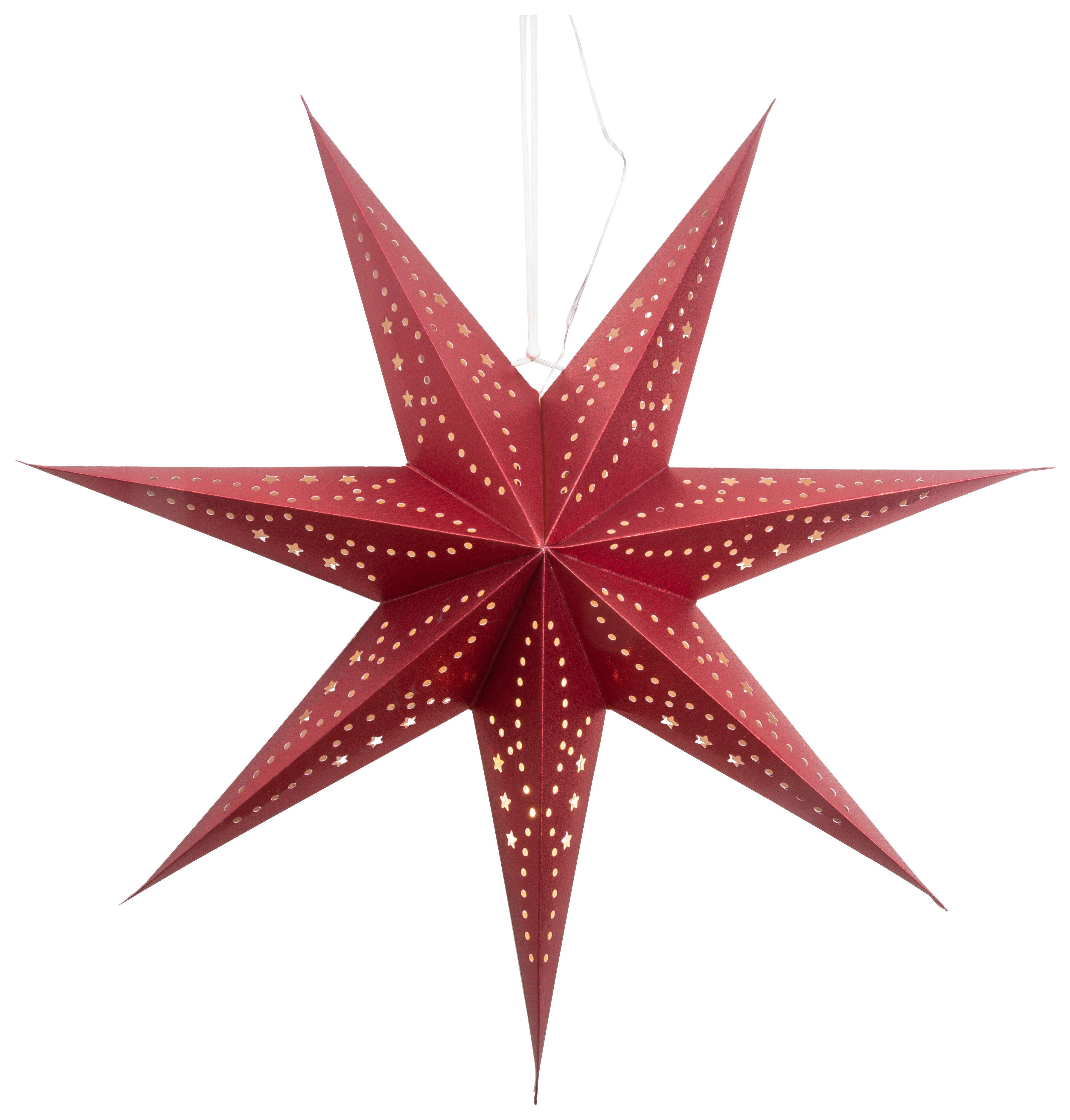 Dekorační LED svítidlo DONNA - červená, kov/plast (60/60cm) - Mömax