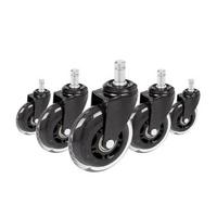 Drehstuhlrolle Rolo Skate - Transparent/Schwarz, Basics, Kunststoff/Metall (3,6/9,2/7,6cm) - MID.YOU