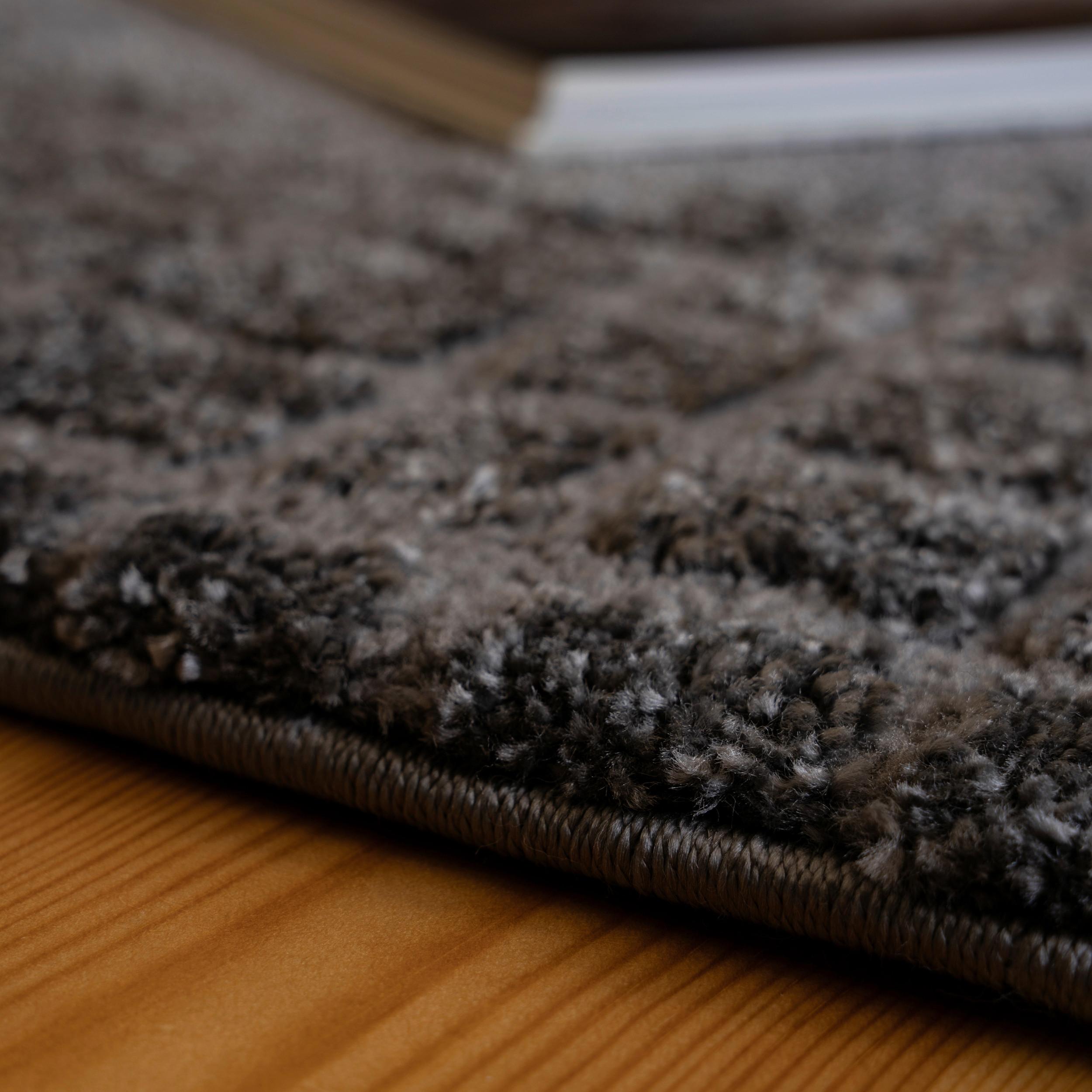 Hochflorteppich My Canyon 972 - Anthrazit, Basics, Textil (80/150cm) - Obsession