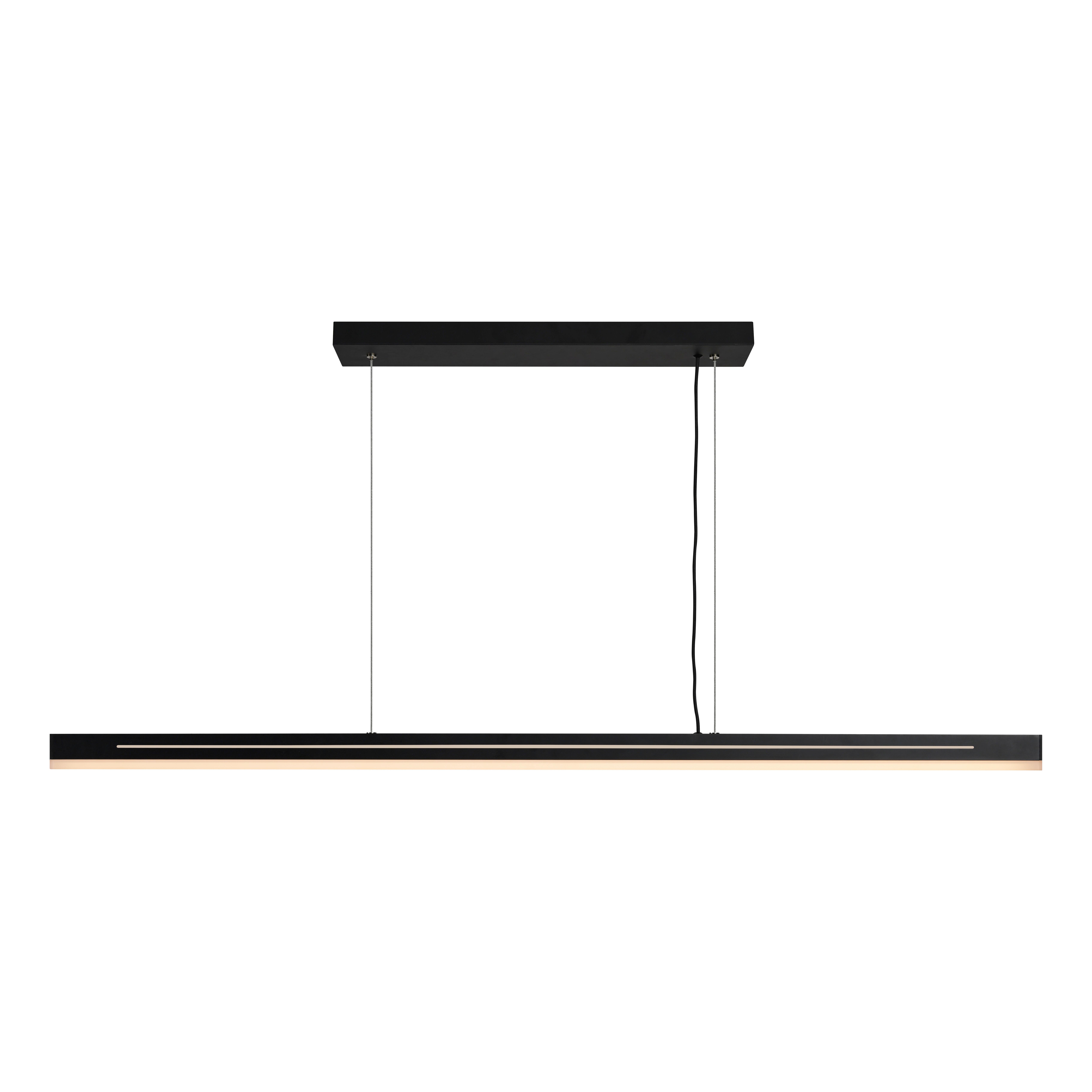 Hängeleuchte Schwarz L: 115 cm - Schwarz, Design, Metall (115/3,2/4,2cm) - Nordlux