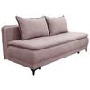 Schlafsofa Moliss Rosa B: 202 cm - Schwarz/Rosa, Basics, Textil (202/98/78cm) - Livetastic