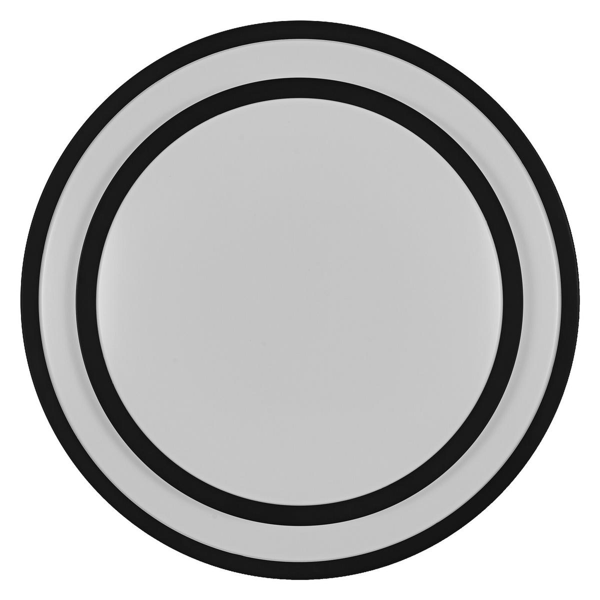 Led-deckenleuchte, 24w Orbis Berlin 390mm 24w 830 Bk - Schwarz/Weiß, Basics, Kunststoff/Metall (39/7,8cm) - Ledvance