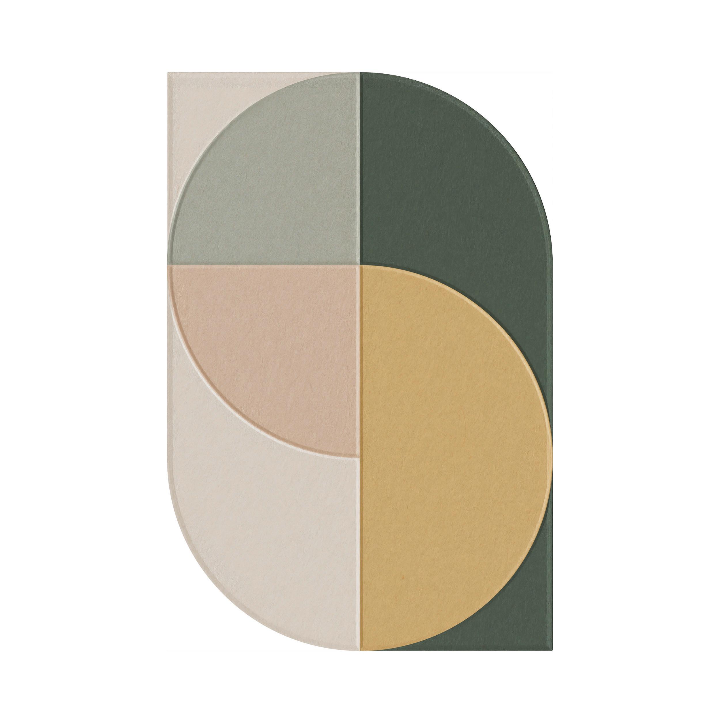 Akustický panel MILLA - horčicovožltá/ružová, textil (60/90cm) - Mömax