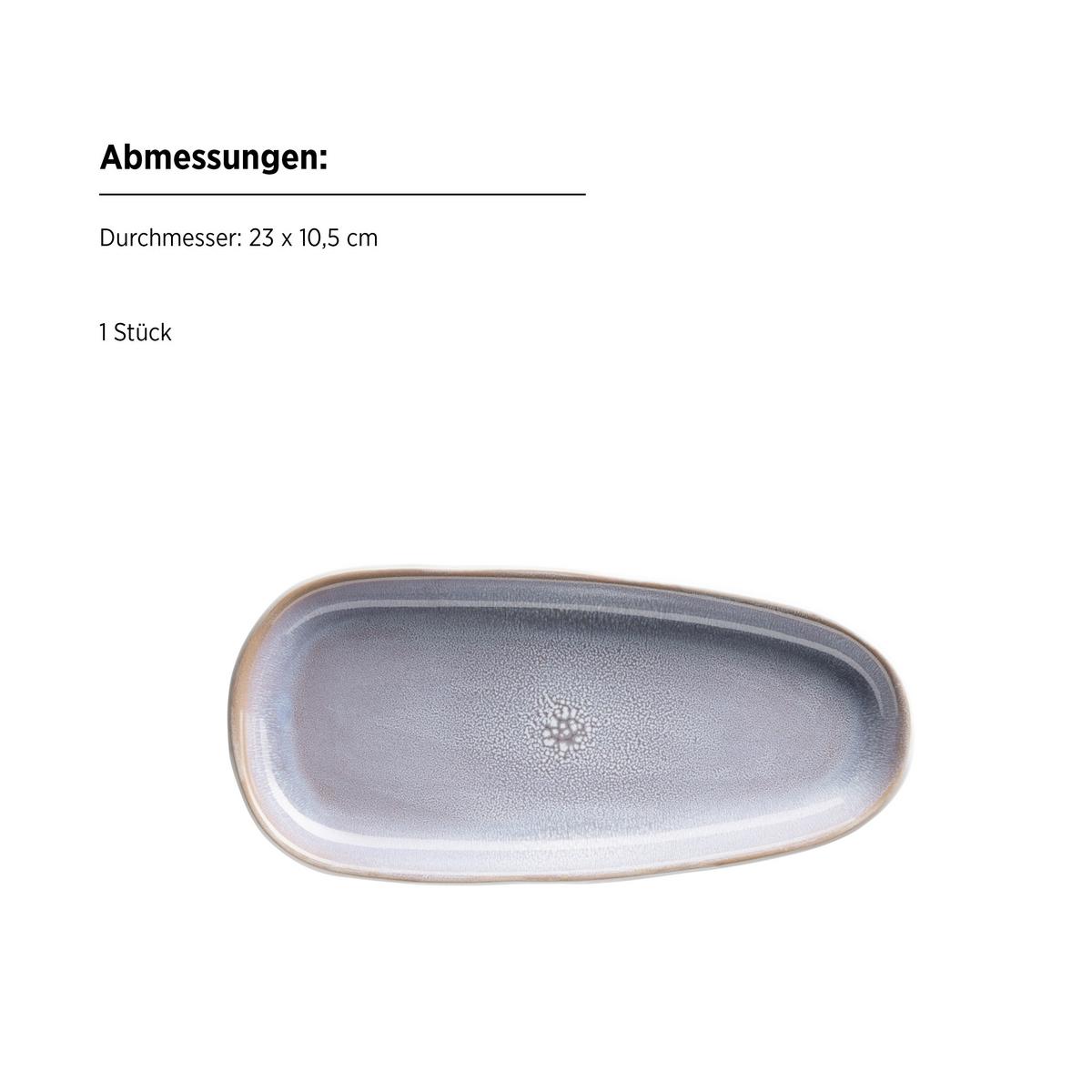 Servierplatten-Set Elea Steinzeug, Flieder, 3-teilig - Flieder, Basics, Keramik - Mäser