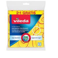 Tisztítókendő Vileda Ultra Fresh 2+1 - sárga, Basics - Vileda