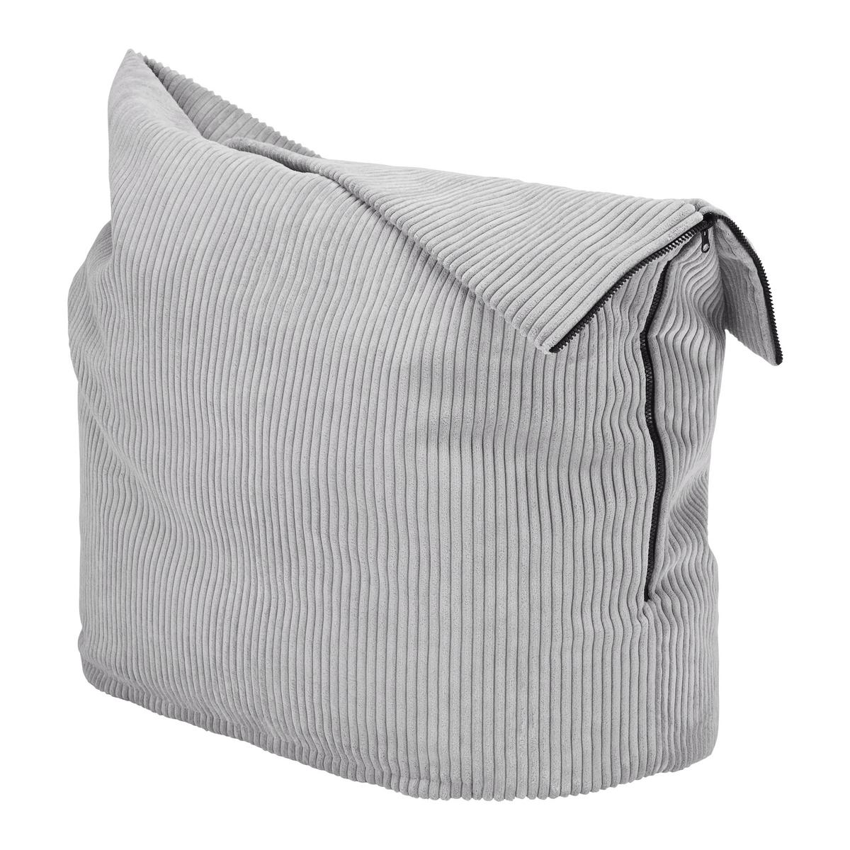 Sedací vak CAPRI světlá šedá - světle šedá, Moderní, textil (45/50/80cm)