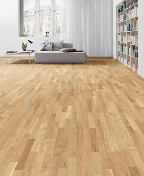 Parkettboden Eiche Schiffsboden Stärke 12mm - Eichefarben, Basics, Holzwerkstoff (18/220cm) - Living by HARO