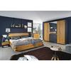 Bett Nevada Eiche Artisan B: 180 Cm - Dunkelgrau/Eiche Artisan, MODERN, Holzwerkstoff/Kunststoff (180/200cm) - Rauch Möbel