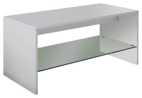 Konferenčný stolík WISAL biely - biela, Modern, kompozitné drevo (90/40/40cm) - MID.YOU