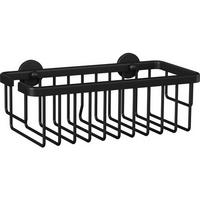 Duschablage Aluxx Schwarz B: 25 cm - Schwarz, Trend, Metall (25/12,5/9,2cm) - Tesa