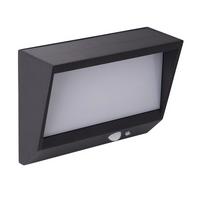 Solarleuchte 67418bk Solar Wandleuchte - Schwarz/Weiß, Design, Metall (18,8/14/14cm)