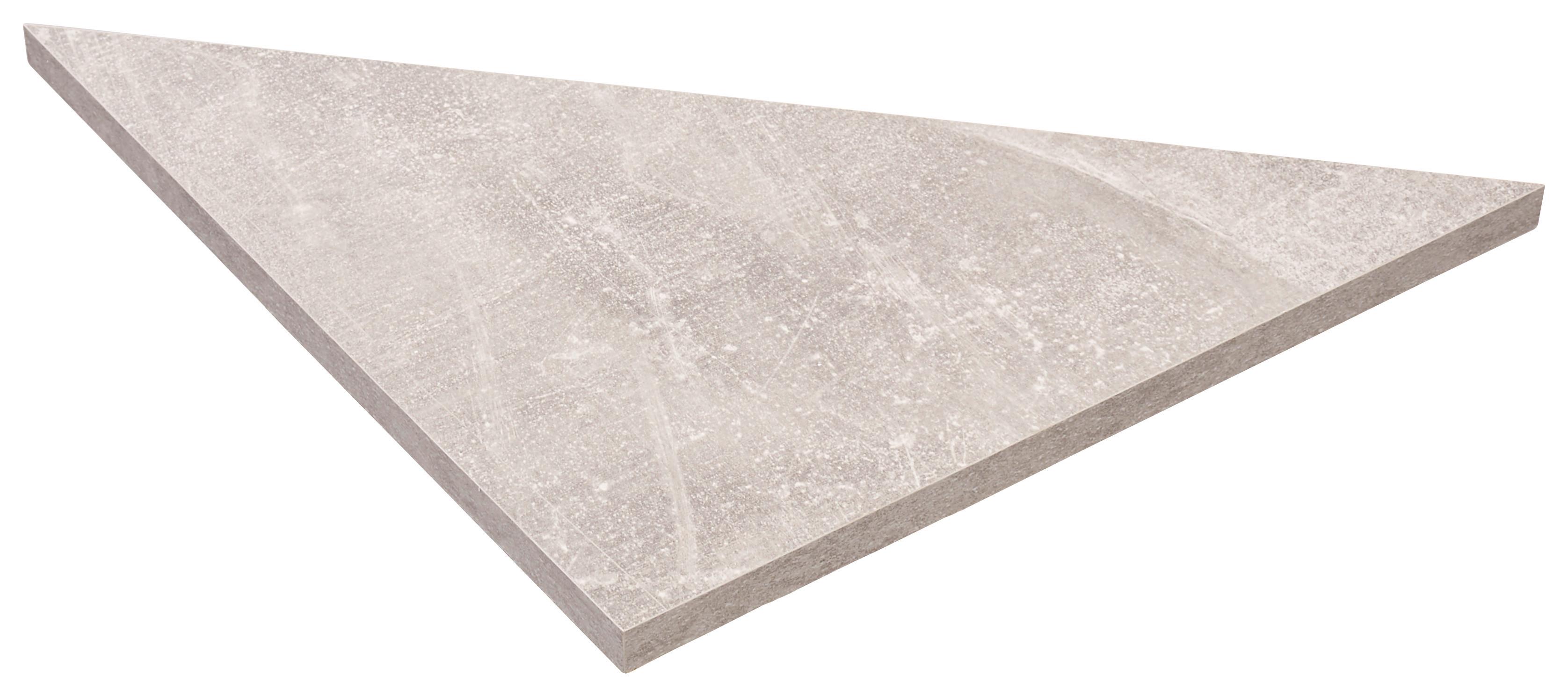 Eckwandboard Skate B:35cm, betonoptik Dekor - Grau, MODERN, Holzwerkstoff (35/1,8/35cm)