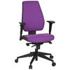Drehstuhl Pro-Tec 500 Lila - Dunkelgrau/Lila, MODERN, Kunststoff/Textil (56/123/47cm) - MID.YOU