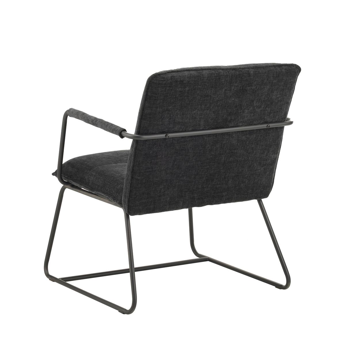 Sessel Bilbao Schwarz B: 65 Cm - Schwarz, MODERN, Textil (65/80/68cm) - MID.YOU