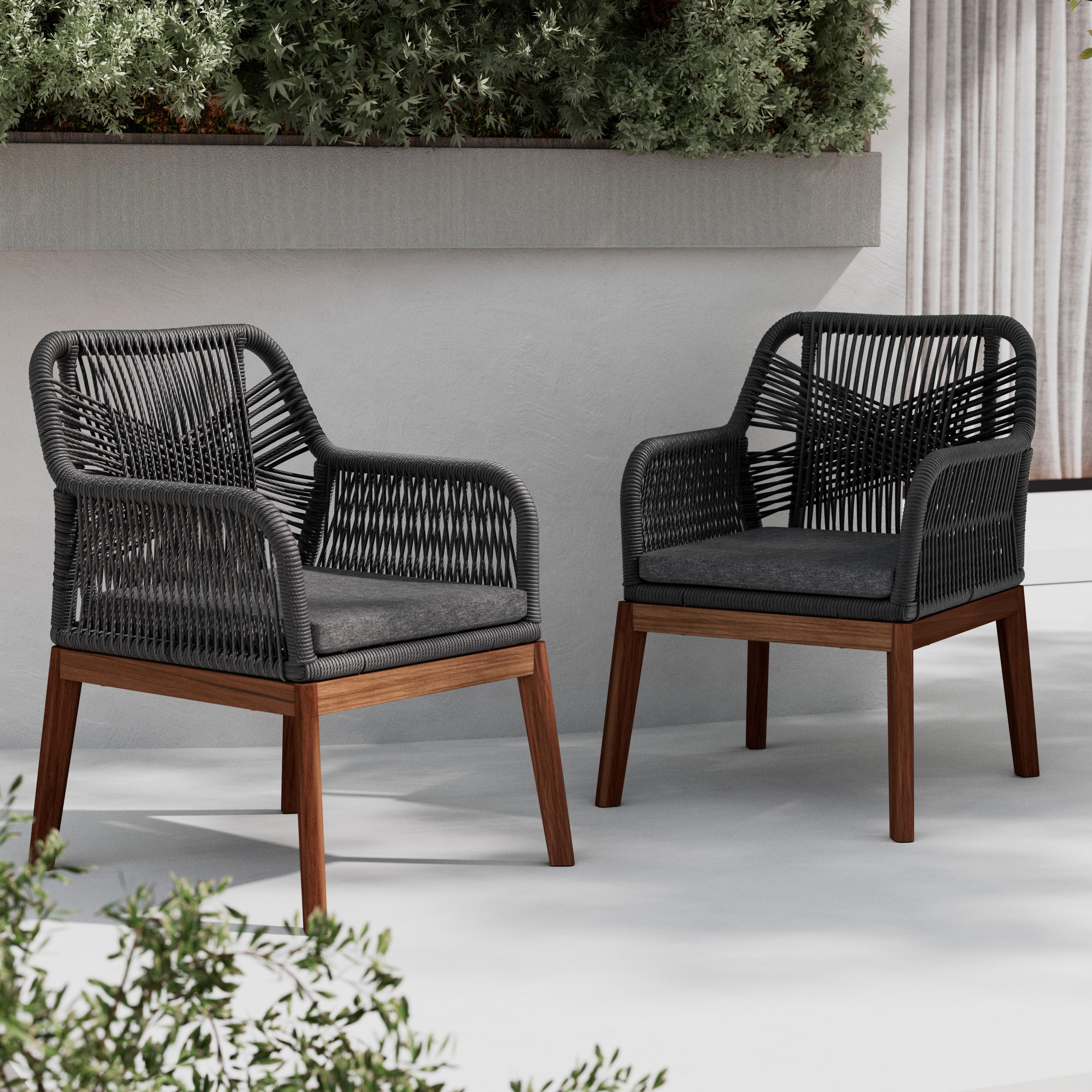 ZAHRADNÍ ŽIDLE FINN - šedá/barvy teak, Moderní, kov/dřevo (64/87/65cm) - Mömax