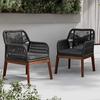 ZAHRADNÍ ŽIDLE FINN - šedá/barvy teak, Moderní, kov/dřevo (64/87/65cm) - Mömax