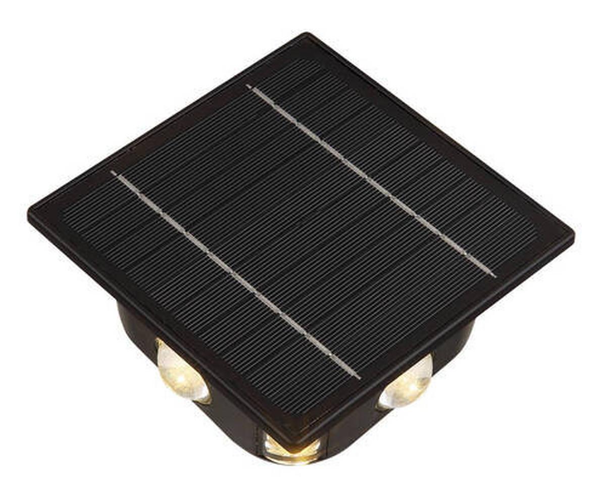 Solarleuchte 36494 - Klar/Schwarz, Design, Kunststoff (13,1/7/13,1cm) - Globo