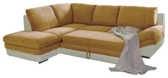 Wohnlandschaft in Cream und Dunkelgelb