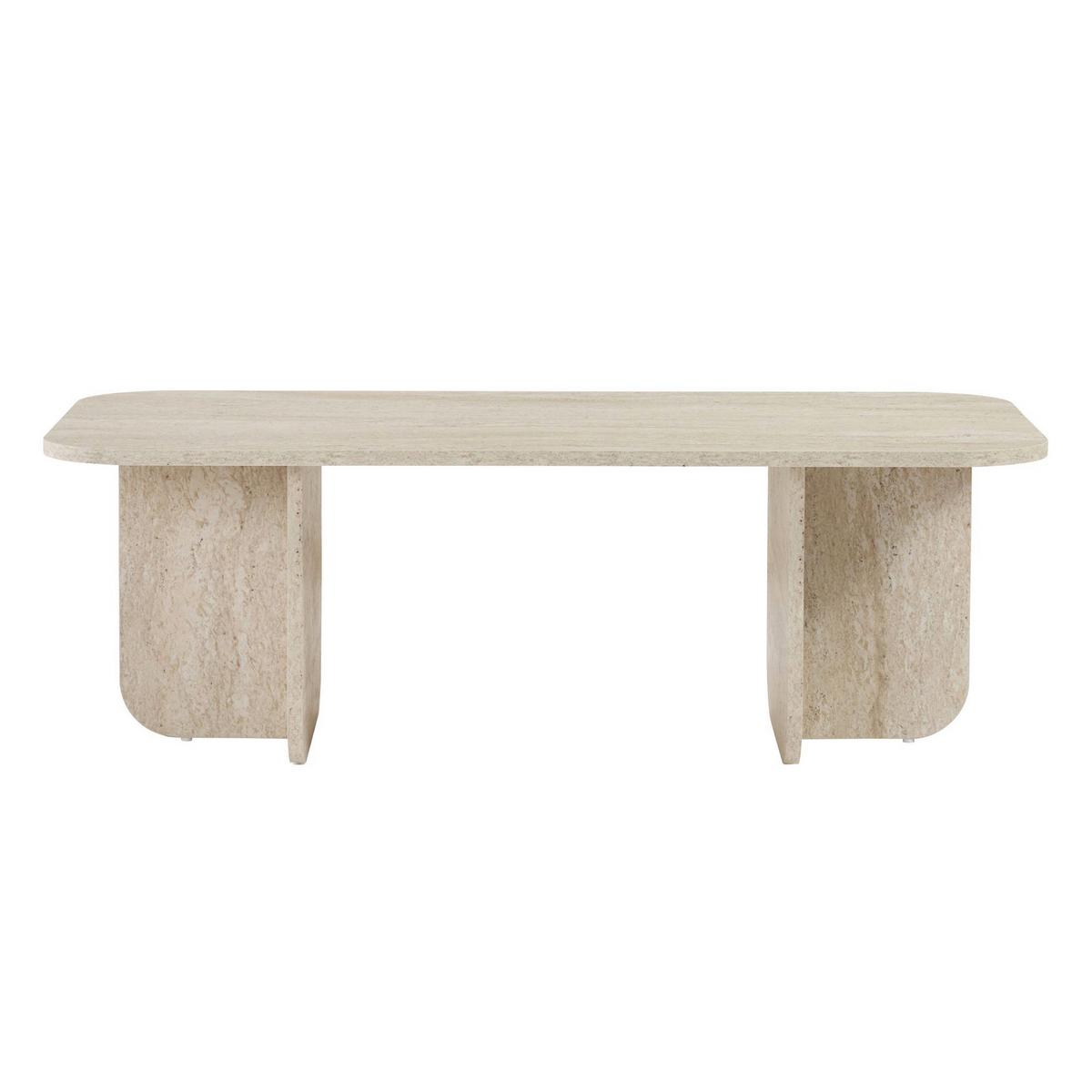 COUCHTISCH Akira Creme L: 120cm - Creme, Design, Holzwerkstoff (120/60/41cm) - MID.YOU