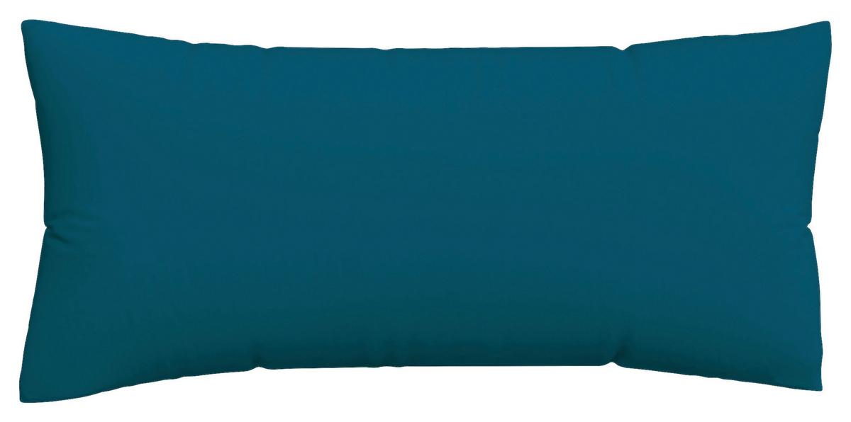 Kopfpolsterbezug Woven Satin - Petrol, Basics, Textil (40/80cm) - Schlafgut