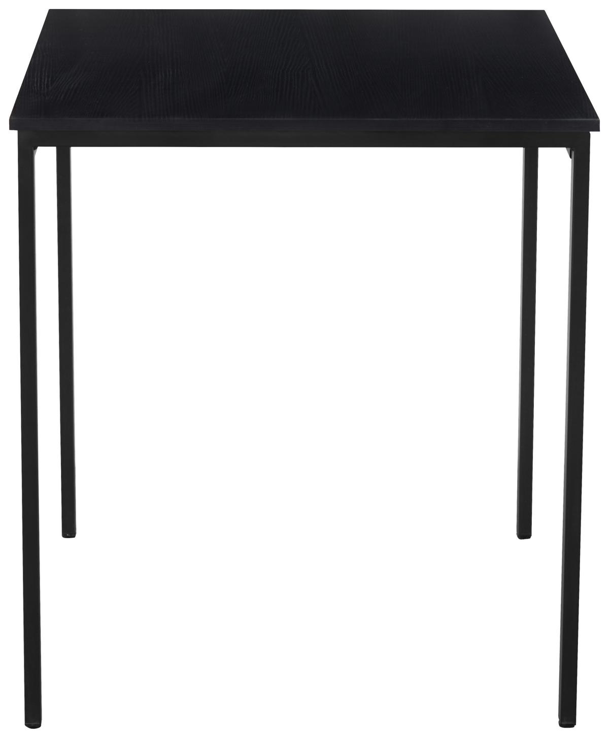 Étkezőasztal Paul 110 - fekete, Konventionell, faalapú anyag/fém (110/76/70cm)