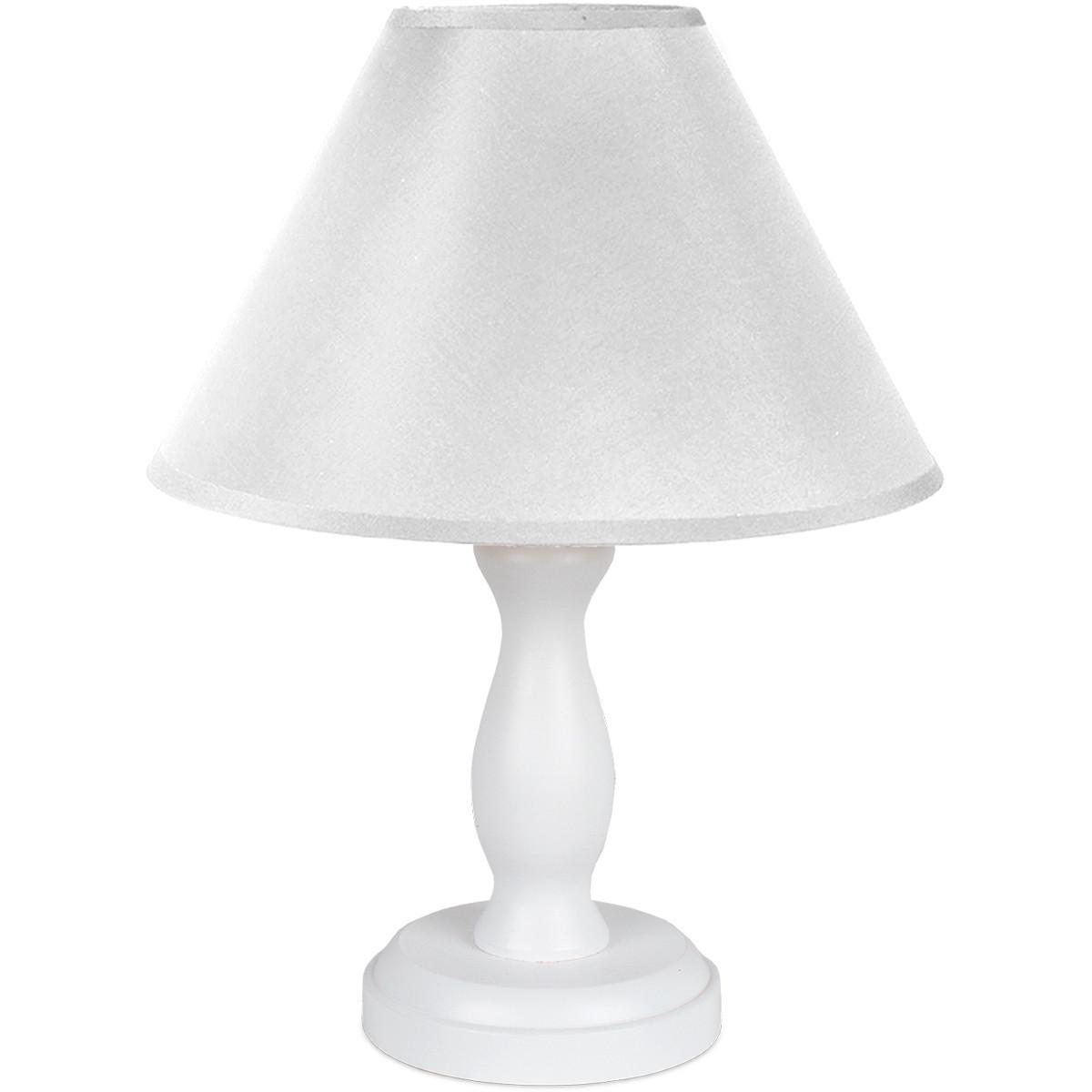 Tischleuchte 4102109 Stefi - Weiß - Weiß, Basics, Holz (18/28cm)