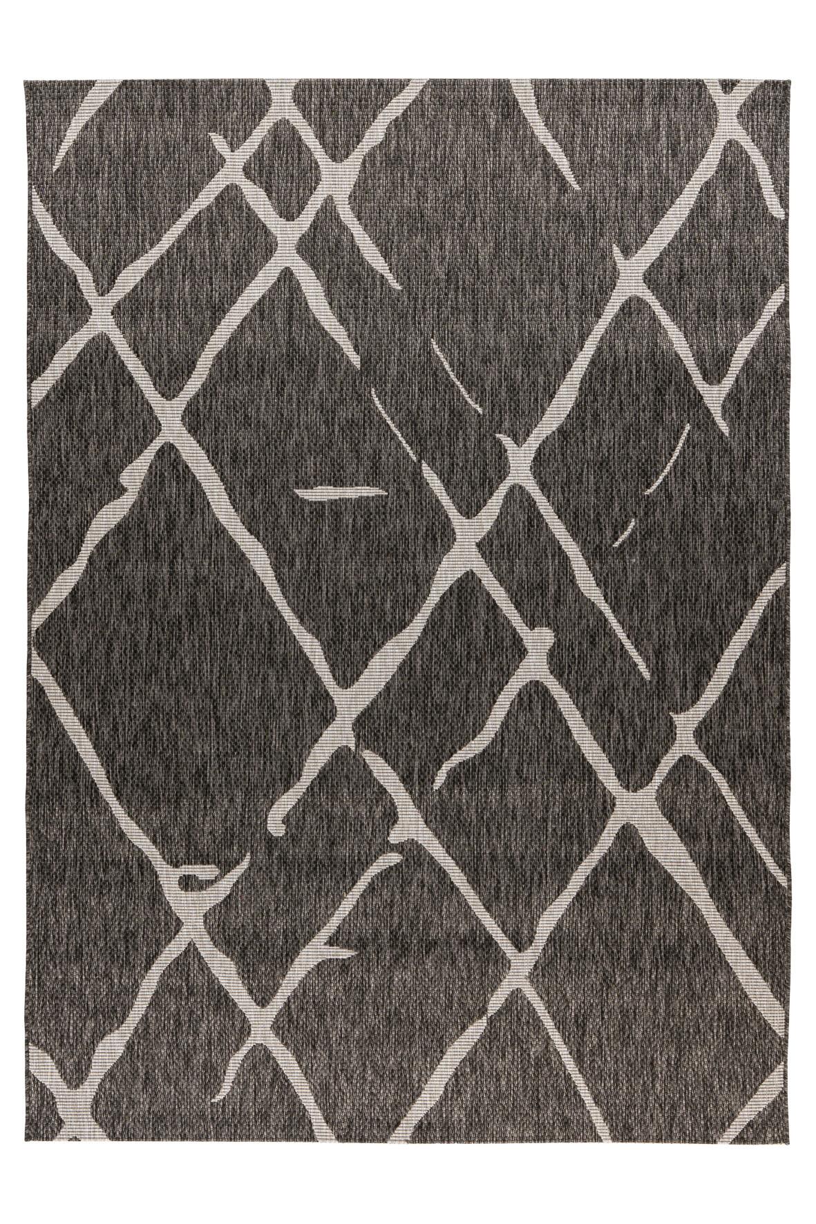 Flachwebteppich My Tallinn 540 - Grau, Design, Textil (120/170cm) - Obsession