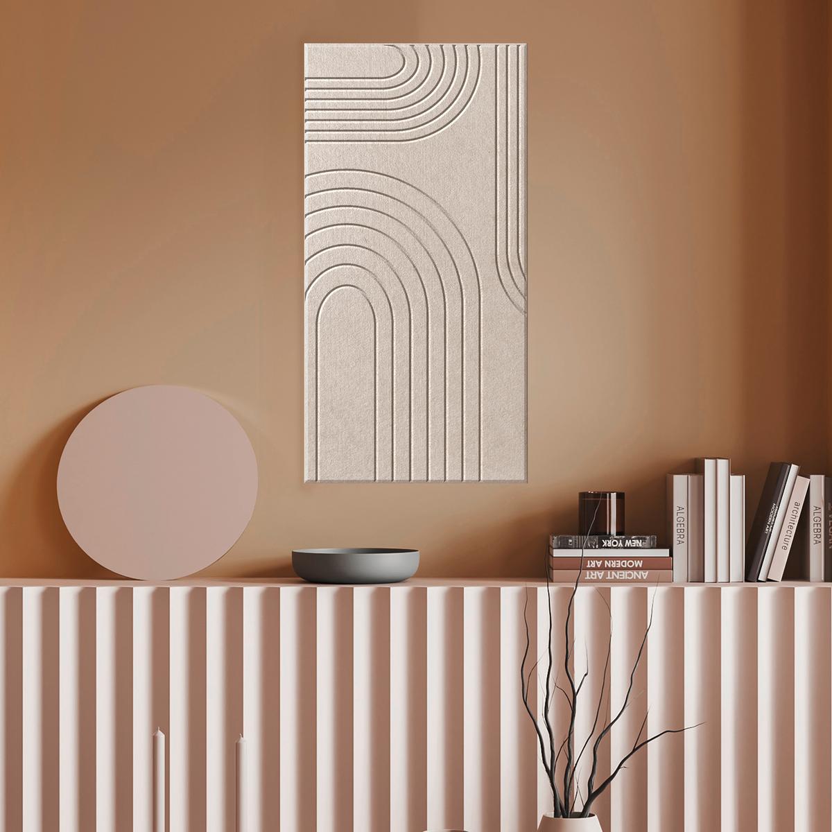 Akustický panel MILENA 30x60 - béžová, textil (30/60cm) - Premium Living